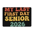 thumbnail image 1 of Retro High School First Day Sign for 2026 - Indoor Hanging for Dorm Room and Home, 1 of 4