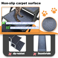 thumbnail image 3 of Dog Ramp for Car Truck SUV Dog Stairs for Large Dogs Folding Pet Stairs with Non-Slip Rug Surface Supports Up to 250 lbs (5 Steps), 3 of 7