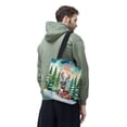 thumbnail image 3 of Merry Christmas Santa Reindeer Antlers Great Dane Sleigh Xmas Winter Holiday All Over Print 3D Canvas Tote Bag Danes Dog Lover Gifts Reusable Handbag - 00023, 3 of 5