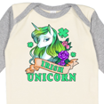thumbnail image 4 of Inktastic St Patricks Day Irish Unicorn Illustration with Shamrocks Boys or Girls Long Sleeve Baby Bodysuit, 4 of 5