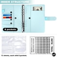 thumbnail image 4 of Gogcaro 100 Envelope Challenge Binder, Savings Challenges Sheets，Easy and Fun Way to Save $5,050, Budget Binder with Cash Envelopes, Savings Challenges Binder, Budget Planner Book Budgeting (Blue), 4 of 7