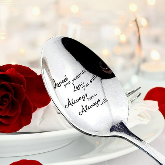 Bouanq Stainless Steel Milk Coffee Spoons Dessert Ice Cream Fruit Spoon Teaspoon Accessories Tableware Gift on Clearance