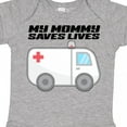 thumbnail image 4 of Inktastic My Mommy Saves Lives Ambulance Boys or Girls Baby Bodysuit, 4 of 5