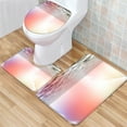 thumbnail image 7 of InsCrazy Bathroom Rugs Sets 3 Piece Bathroom Super Absorbent Floor Mat Three Piece Bathroom Non-slip Mat U-shaped Floor Mat Toilet Seat Mat Bath Decor, 7 of 7