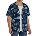 thumbnail image 2 of Goofa Hawaii Palms Printed Men's Casual Short-sleeved Shirt,Lightweight Breathable Button-down,Summer Casual men's top,Versatile Fashion shirt-4X-Large, 2 of 7