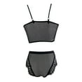 thumbnail image 2 of Gibobby Ropa sexy de mujer para sexo Conjunto de sujetadores sexy súper push-up para mujer, lencería transparente, brasier de encaje y bragas a juego para mujer(Negro, XXG), 2 of 5