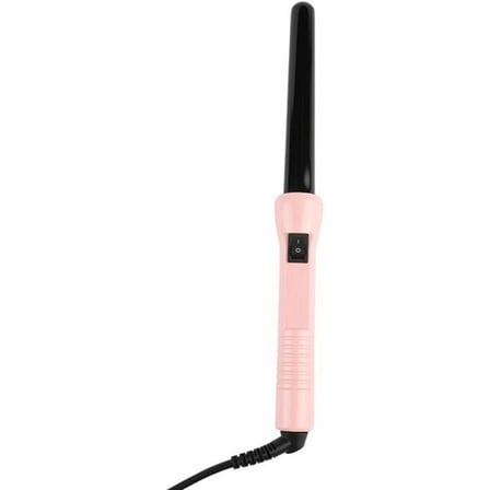 Curling Iron with Ceramic Coating, 2.5 cm Barrel, Professional Flat Iron for Styling Hair (Pink)