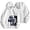 White, variant on NinXxx Women's Winter Lined Hoodie Streetwear Sweatshirt Cold Weather Sky Blue M