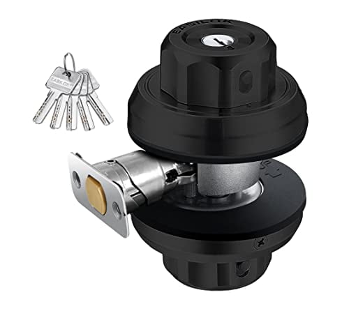 EASILOK Twist to Lock Deadbolt Lock Keyless with Night Latch&Anti ...