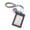 Grey, variant on Waterproof PU Badge Card Case With Detachable Lanyard Keychain Hook Double Layer Photo Card Cover For Students