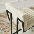 thumbnail image 7 of Modway Indulge Channel Tufted Fabric Counter Stool in Beige, 7 of 7
