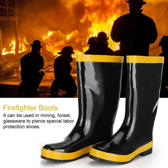 Shoes Fire Fighting Rescue Boots Non-Slip High Temperature Resistance Rubber Safety Shoes