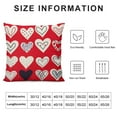 thumbnail image 5 of TIAOTIAOHOU Valentine Pillow Cover Love Heart Red Decorative Throw Pillow Cover Valentine's Day Wedding Anniversary Holiday Decor Cushion Cover For Couch Sofa, 5 of 5