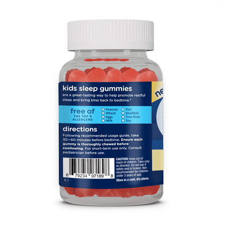 Mommy's Bliss Kids Sleep Gummies, Dietary Supplement, Strawberry, 66 Count