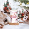 thumbnail image 5 of Set of 2 Flameless Candles Lights with Remote Control Flickering LED Candles Electric Candles for Home Decor Parties Pink Flamingos with Golden Dot, 5 of 7