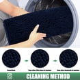 thumbnail image 4 of Chenille Absorbent Outdoor Doormat 60" x 36", Washable Muddy Door Mats for Dog Non Slip Indoor Doormat Dog Mat for Muddy Paw Front Inside Doormats for Entryway Navy Blue, 4 of 9