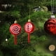 thumbnail image 5 of Adornos navideños, juego de 2 gorros navideños y bastones de carameloDecoraciones navideñasColgantes pequeños, 5 of 5