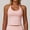 Pink, variant on Women's Basic Scoop Neck Backless Double Lined Tie Halter Tank Tops Cute Summer Trendy Sleeveless Shirts Sports Workout Gym Crop Top Going Out Slim Fitted Sexy Army Green L