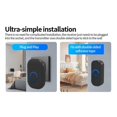 thumbnail image 4 of US Plug Wireless Doorbell Waterproof Smart Doorbell Home Door Bell Intelligent 4-Level Volume Control 32 Songs Doorbell, 4 of 5