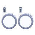 thumbnail image 2 of Quiet Swivel Caster, 2PCS 2.5 Inch Caster Set 11x21 Insert Rod  for Furniture Workbench, 2 of 8