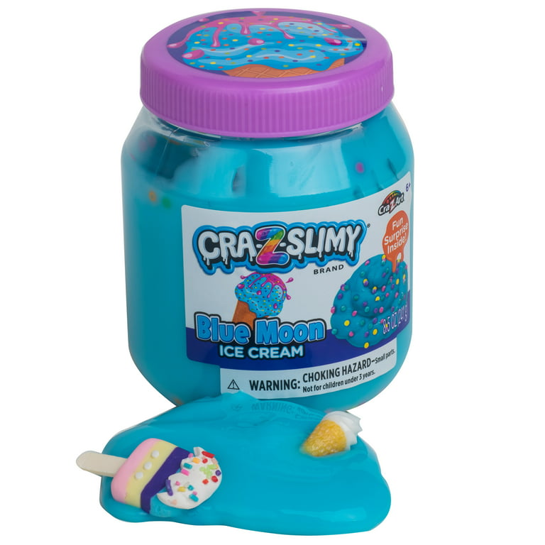 Cra-Z-Art Cra-Z-Slimy Blue Moon Ice Cream Surprise Slime Jar, Child Ages 6  And Up - Walmart.Com