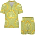 thumbnail image 3 of Sdmnsg-T Pajama Sets for Womens Tropical Plants Summer Summer Short Sleeve Shirts And Pants Set, 3 of 8
