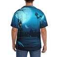 thumbnail image 3 of Honeii Happy Halloween-1 for Men's Short-Sleeved Button-Up Collared Shirt Featuring A Pocket, Perfect for Beach Vacations, And Travel Adventures.-4X-Large, 3 of 5