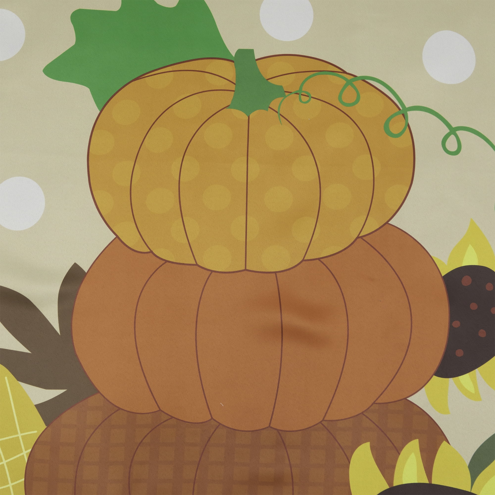 Pumpkins and Sunflowers Autumn Harvest Garden Flag 28" x 40"