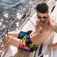 thumbnail image 2 of luoweisi Men's Beach Shorts Quick Dry Swim Trunks with Mesh Lining Cartoon Cat M, 2 of 5