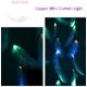 thumbnail image 5 of Cadena de luces de plumas, luces decorativas LED, decoración romántica de cortina para colgar en la pared con Control remoto, 5 of 8