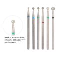 thumbnail image 4 of Noref Accessoires pour Perceuse à Ongles, 5 Types 6 Pcs/pack Kit de Perceuse en Acier Inoxydable pour Nail Art Accessoires de Perceuse à Ongles Manucure, Tête de Perceuse à Ongles en Acier Inoxydable, 4 of 8