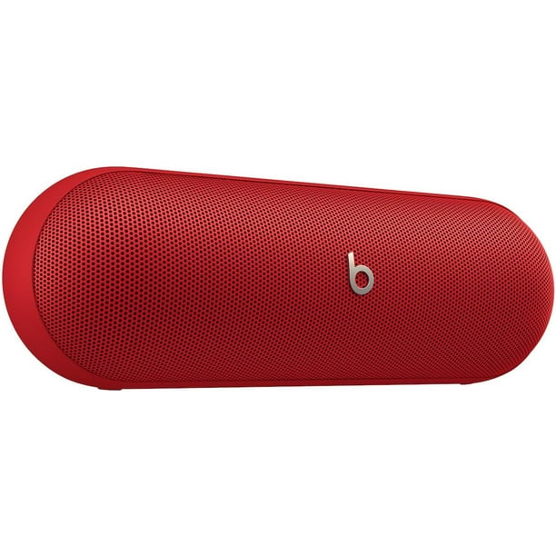 Beats Pill (Última versión)– Altavoz Bluetooth portátil, hasta 24 Horas de batería, Resistente al Agua, Compatible con Apple y Android, Sonido Potente para el hogar, Exteriores y Viajes– Rojo Fuego