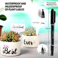 thumbnail image 3 of HOMEIORA Plant Labels 100Pcs 4 InchT-Type Plant Name Tags Garden Seed Labels Markers Plastic Tag for Outdoor Waterproof Plant Label Stakes with Permanent Marking Pen, White, 3 of 8