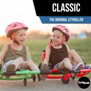 EzyRoller: Classic - Red - Ride-On Scooter, Cambering Motion, Pedal Free Cart, Hand Brakes, Extendable Frame, 154lb Capacity, Kids Ages 4+