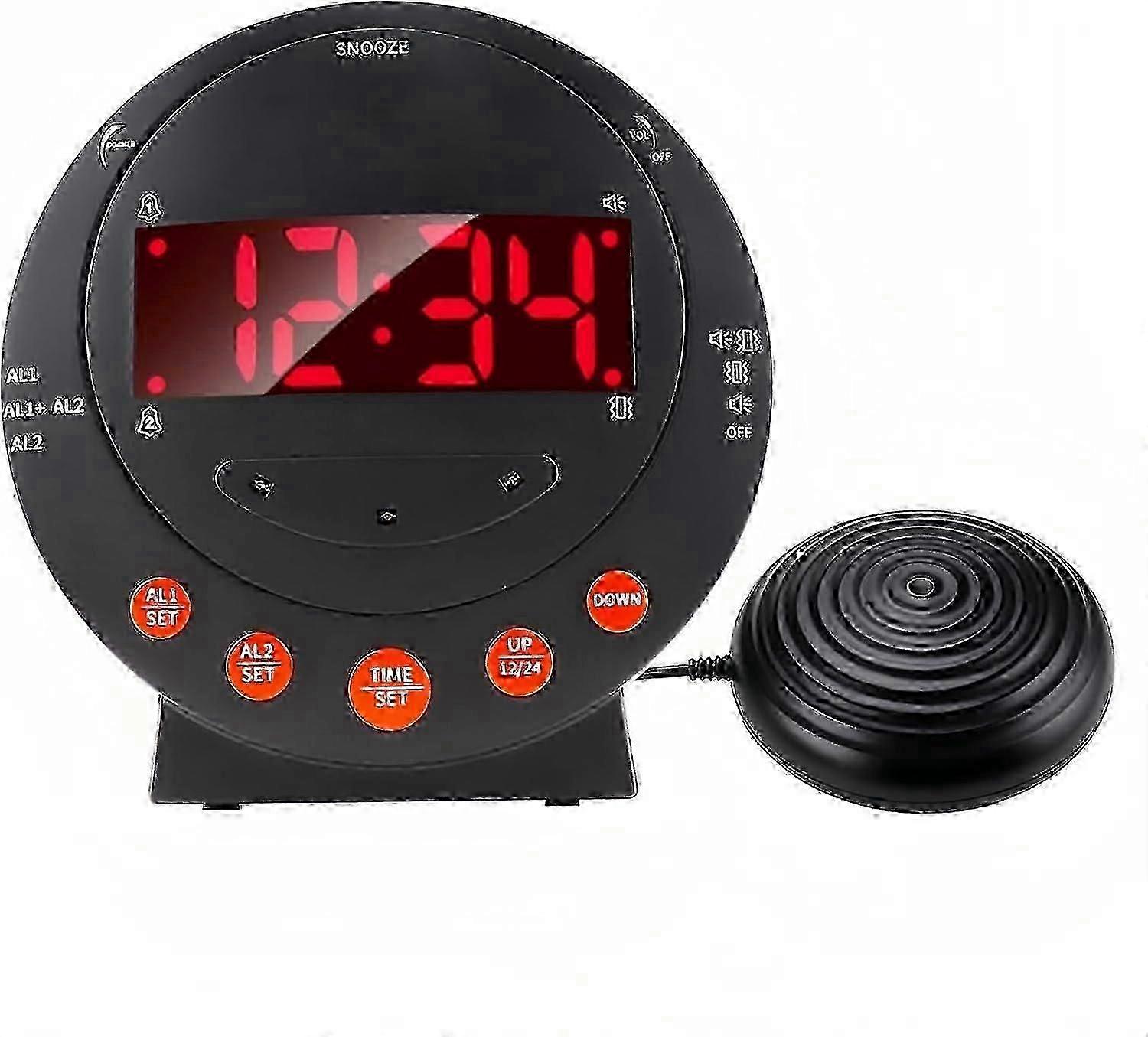 Sonic Boom Alarm Clock,Extra Loud, Vibrating Dual Alarm, Bed Shaker ...