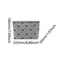 thumbnail image 2 of Neceser de maquillaje para mujer, bolsa de maquillaje con lazo bonito de pana de gran capacidad, bolsa organizadora de cosméticos con cierre de cremallera, bolsa para exteriores para mujer, 2 of 7