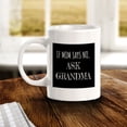 thumbnail image 2 of If Mom Says No, Ask Grandma 11oz Plastic Coffee Mug | Funny Cups, 2 of 6