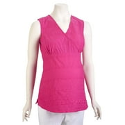 Sleeveless Eyelet Maternity Top