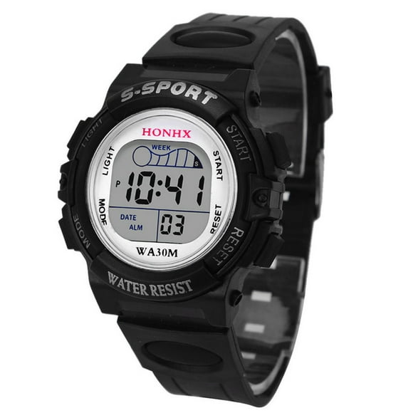 XZNGL Waterproof Children Boys Digital LED Sports Watch Kids Alarm Date Watch Gift
