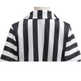 thumbnail image 5 of Beetle Movie Juice Cosplay Costume Halloween Black and White Striped Jacket Shirt Pant Set, 5 of 7