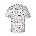 thumbnail image 3 of Daiia Cute Cat Hawaiian Shirt for Men Gentle Cotton Regular Short Sleeve Casual-Large, 3 of 9