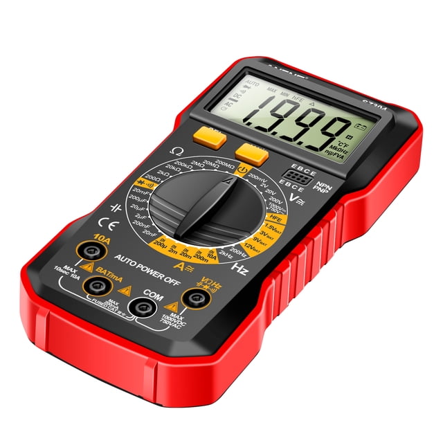 Multimètres, 1999 Rms Résistance de Testeur de Précision Portable Rms Diode de Résistance de Testeur de Précision Portable avec Diode avec Sondes de Test de Test de Précision Sz304 1999 Rms
