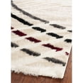 thumbnail image 4 of Hand-woven Silken Embossed Beige Shag Rug, 4 of 5