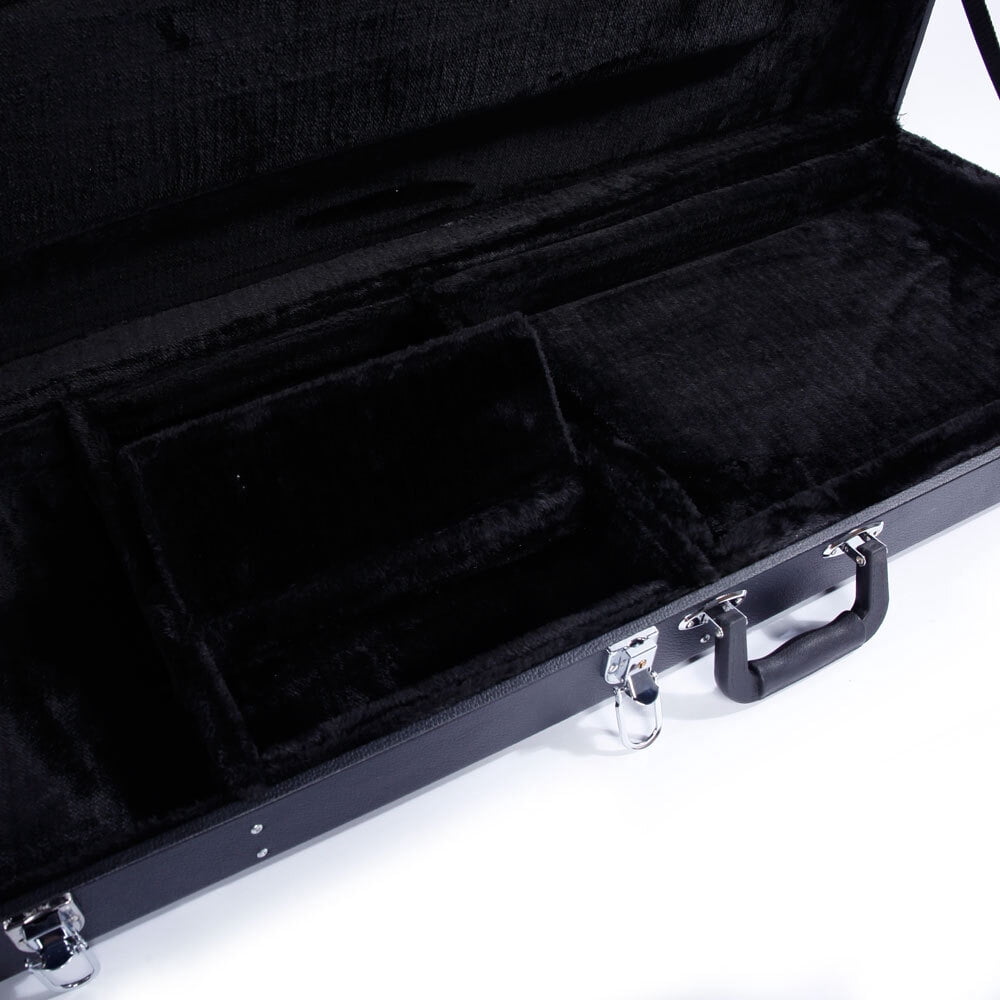 IVV Electric Guitar Square Hard Case High-Grade Guitar Case Flat Surface, Black