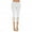 White, variant on JGTDBPO Jeans Capris For Women Casual Summer Elastic Lace Patchwork Cropped Jeans Mid Rise Stretchy Capri Jeans Skinny Stretch Legging Pencil Pants