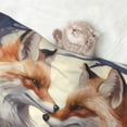 thumbnail image 2 of Pofeuu Romantic Flower Fox Print Puppy Blanket,Dog Blankets,Pet Blanket Cozy Cat Blankets for Indoor Cats, Fuzzy Pet Blanket for Kitten Doggy Dog Blankets-Medium, 2 of 8