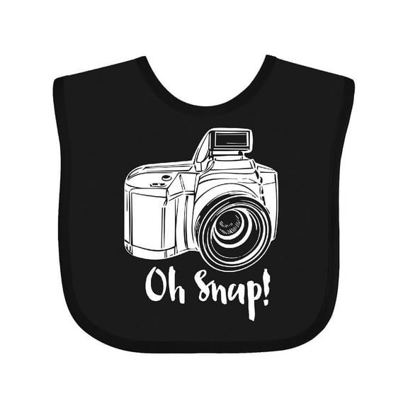 Inktastic Camera Oh Snap Boys or Girls Baby Bib
