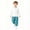 Light Blue, variant on Zpanxa Boys Summer Outfits Kids Summer Solid Color Sports Long Sleeve Round Neck Two Piece Outfit Army Green 7 Years