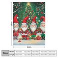 thumbnail image 4 of Pratyus Gnomes, Christmas Tree, and Presents Flannel Throw Blanket for Couch Sofa Bed - All Seasons Christmas Home Decor Lightweight Blanket 60x80in, 4 of 6