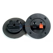 2 Pack Speaker Round Box Speaker Terminal Cup Spring Post Subwoofer Speaker Box